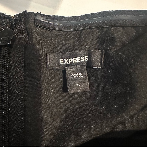 Express Tube Top Floral Strapless Bow Peplum Sz Small - Picture 5 of 8